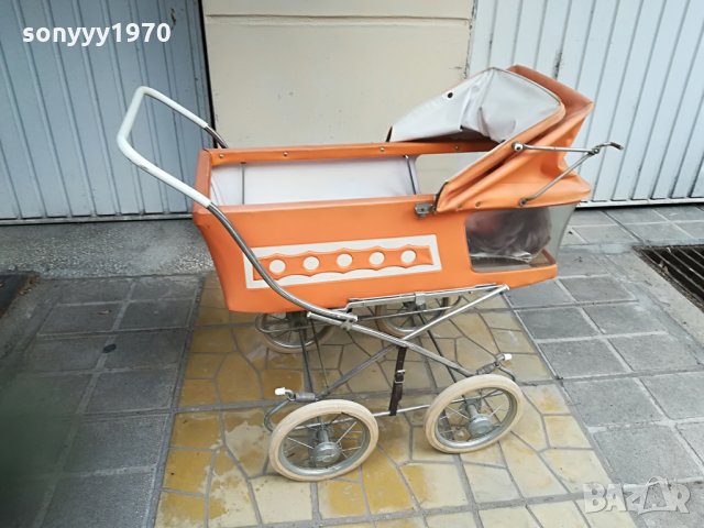 АНТИКА-РЕТРО КОЛИЧКА ЗА БЕБЕ/КУКЛА-80Х70Х45СМ, снимка 7 - Антикварни и старинни предмети - 26222532