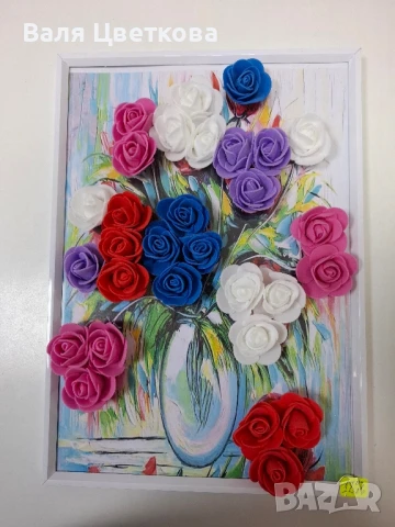 3Д рамки с вечни рози, снимка 6 - Декорация за дома - 51095038