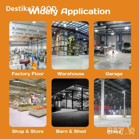 LED Индустриална Лампа 150W ICEKO – 22500 lm, IP65, 6000K, снимка 8 - Лед осветление - 53382842