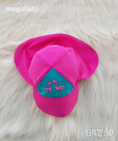 Плажна шапка със защита на вратлето 1-2 години, снимка 2 - Бебешки шапки - 40373735