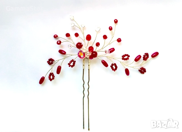 Украса за коса с кристали/ Бижута за коса/ Аксесоари за коса, снимка 7 - Аксесоари за коса - 46574048