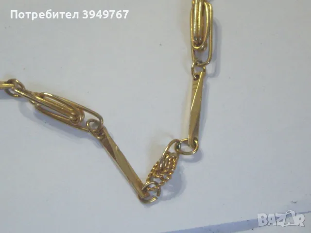 Позлатено ланче., снимка 2 - Колиета, медальони, синджири - 50259673