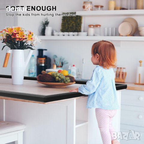 Предпазители за ръбове и ъгли за бебета, черно, 230x3x1.1CM, снимка 4 - Други - 43114034