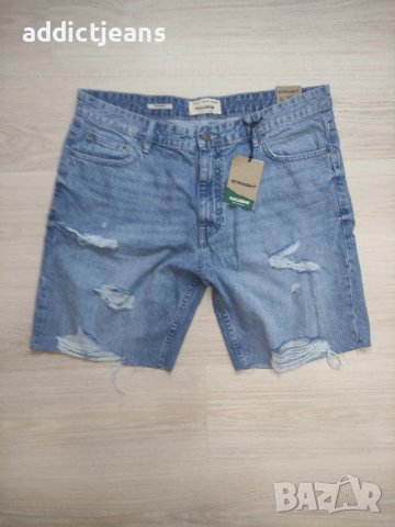 Мъжки къси дънки Pull&Bear размер 48, снимка 2 - Къси панталони - 42949675