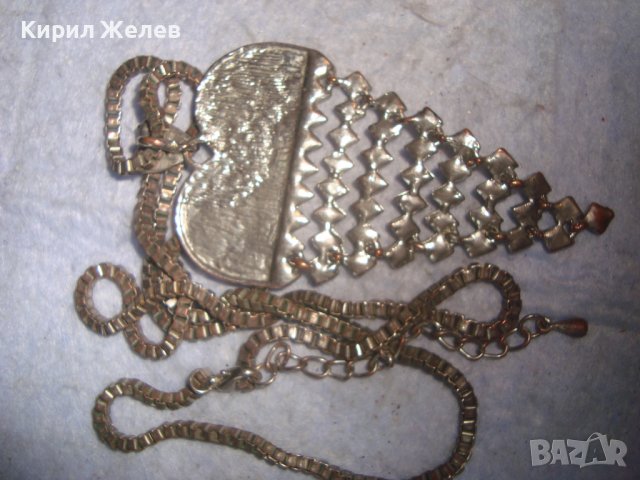 ЕФЕКТЕН СРЕБРИСТ КРИСТАЛНО ИНКРУСТИРАН МОДЕН АРТ МЕДАЛЬОН КОЛИЕ ОГЪРЛИЦА 27934, снимка 9 - Колиета, медальони, синджири - 37127907