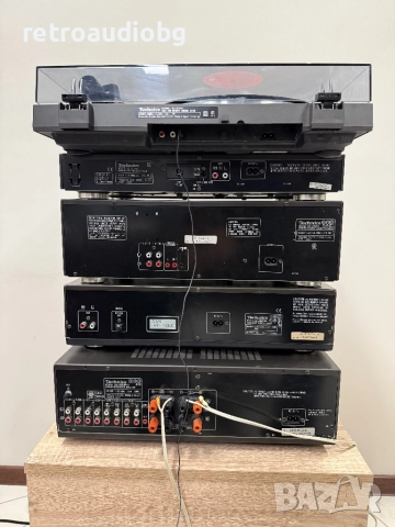 🔊Ретро аудио система - сет TECHNICS - усилвател, сд плеър, двукасетъчен дек, тунер и грамофон🔊, снимка 8 - Аудиосистеми - 52804880