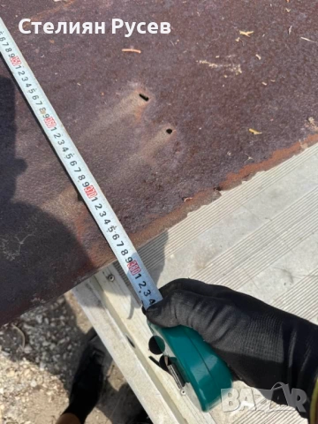 лист ламарина 219 / 378см за под на камионче -цена 300 лв или 153,39 евро - масивен лист , около 3мм, снимка 3 - Други - 51974912