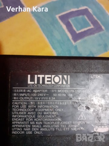 Liteon 19V 6.3A 120W , снимка 3 - Кабели и адаптери - 34842359