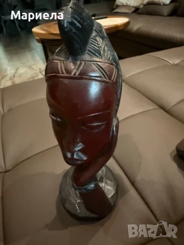Махагонова статуетка,цена 85 лв., снимка 3 - Статуетки - 51387169