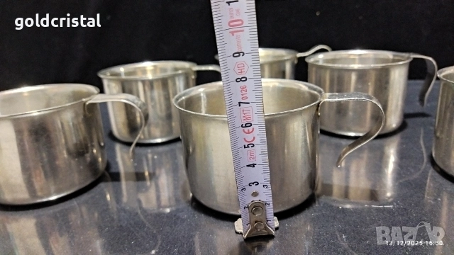 българска алпака чаши канчета, снимка 2 - Антикварни и старинни предмети - 52777817