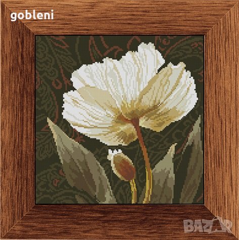 гоблен-триптих "В КАФЯВО" Д 46- размери /48*16/ см.; 20 цвята; 48 лв., снимка 3 - Гоблени - 32623178