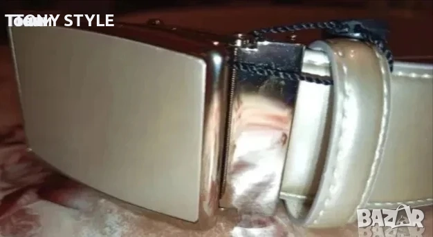 ANTHONY CROWN Оригинал Нов Автоматичен Дамски Колан Изцяло от Естествена Кожа 115см