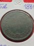 Рядка монета 10 стотинки 1881г. Княжество България за колекция - 24995, снимка 15