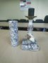 Мраморна българска нощна лампа, снимка 1 - Антикварни и старинни предмети - 37203701
