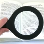 Увеличителна ръчна лупа с LED осветление COB лампа за четене на книги голям диаметър 3X увеличение, снимка 8