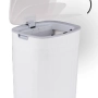 Кош за отпадъци със сензор 12 L - бял, снимка 2