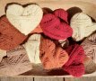 Сърца от вълна стил Рустик декорация Пълнеж за купа Свети Валентин, снимка 1