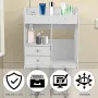 Водоустойчив Органайзер за баня, Бял Шкаф за баня, снимка 6