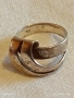 Винтидж ажурен ретро АРТ сребърен пръстен майсторска изработка 39699, снимка 6