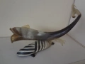 Фигура на риба - статуетка от животински рога, снимка 1