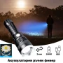 Мощен акумулаторен LED фенер прожектор XHP90 USB зареждане за лов риболов къмпинг палакта планина, снимка 1