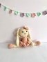 Детска играчка зайче, ръчна изработка, плетени играчки, подарък за дете , снимка 2