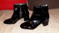 Miss KG дамски черни лачени боти, снимка 6