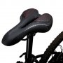 Универсална силиконова седалка за колело / велосипед, черна с червено, снимка 2