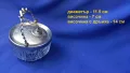 Кристална захарница с капаче, снимка 2