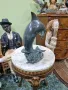 Топ - Страхотна антикварна френска бронзова фигура статуетка- шадраван чешма , снимка 4
