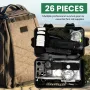 Комплект за оцеляване WOWOSS 25-в-1 Екипировка за оцеляване Многофункционални инструменти, снимка 6
