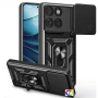 Motorola Edge 60 5G / 60 Fusion 5G Удароустойчив Ring Holder/Slide Camera Lid/ PC + TPU Калъф и Прот, снимка 7