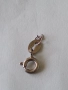 Сребърна карабинка закопчалка 50008, снимка 3