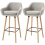Комплект бар столове HOMCOM от 2 части, снимка 4