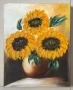 Лазарова - картина “Слънчогледи”, снимка 1