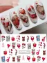 STZ28 STZ29 Мечета мече сърца Свети Валентин слайдер татос ваденки водни стикери за нокти маникюр, снимка 4