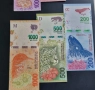 Аржентина.  20, 50 ,100 ,200,500 и 1000  песо.
2015 - 2024 година.
UNC.
6 бройки., снимка 4