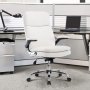 Ергономичен офис стол с мека седалка и облегалка 3287-WT, снимка 9
