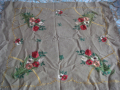 покривки за маса на една кука Бродирана покривка с цветя Тишлайфери Карета, снимка 4