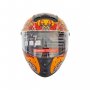 Каска+Очила за Мотор M61 -1 Оранжева/181895-M61-1, снимка 3
