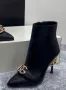 Черни боти на ток Dolce&Gabbana-VL81D, снимка 2
