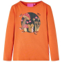 Детска тениска с дълъг ръкав, опушено оранжево, 128（SKU:14157, снимка 1 - Детски тениски и потници - 44852394