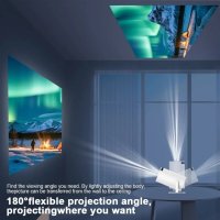 SMART Magcubic Projector HY300 4K Android 11 - нов, страхотно качество!, снимка 10 - Плейъри, домашно кино, прожектори - 43638118