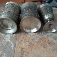 Три калаени колекционерски чаши, снимка 3 - Други - 44131685