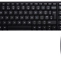 Клавиатура с мишка Безжична Logitech MK220 черна Deskset Wireless, снимка 2 - Клавиатури и мишки - 33657730