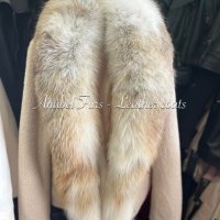 Луксозни дамски палта с естествен косъм, снимка 10 - Палта, манта - 38065701