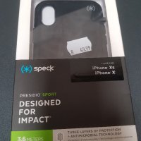 Протектор Speck Presidio Sport iPhone XS/X Black/Grey, снимка 1 - Калъфи, кейсове - 33351402