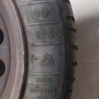 3 броя ламаринени джанти с гуми за пежо 2008,16цола,4/108 плюс тасове, снимка 3 - Гуми и джанти - 43913382