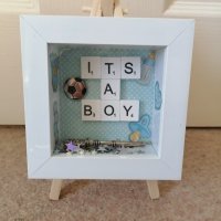 3д рамка,декорация подарък за момче "It's a boy, снимка 1 - Други - 43139987