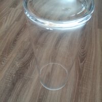 Огромна стъклена ваза с височина 50 см. и диаметър 20 см., снимка 2 - Вази - 43435550